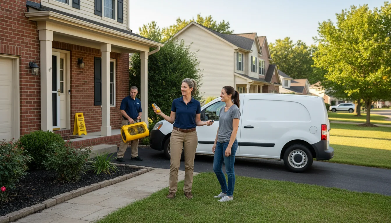Water restoration image for Dehumidification And Cleanup Services in Fair Oaks, IN